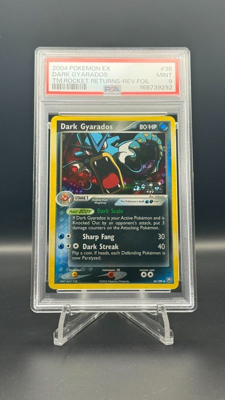 Dark Gyarados 36/109 EX Team Rocket Returns Reverse Holo - PSA 9